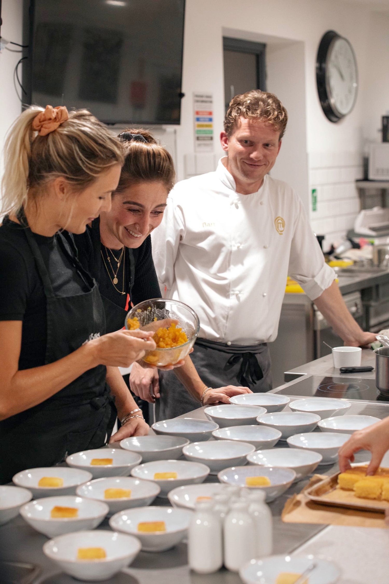 chefs cooking and laughing galley gang yacht chef